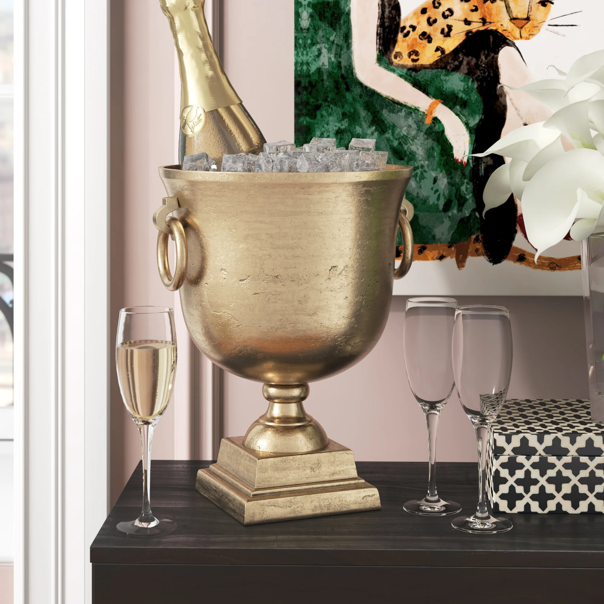 Willa Arlo Interiors Rankin Metal Champagne Bucket & Reviews | Wayfair | Wayfair North America