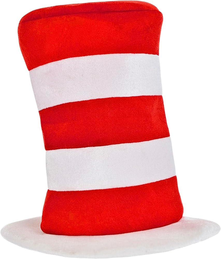 Bold Red & White Dr. Seuss Cat in the Hat - One Size Fits Most (1 Pc.) - Premium Quality Material... | Amazon (US)