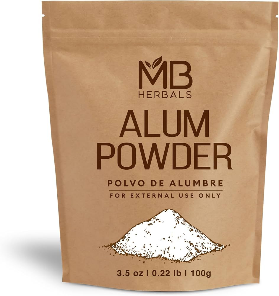 MB Herbals Alum Powder 100 Gram (3.5 oz) | Deodorant | After Shave | Leather Fabric and Paper Mor... | Amazon (US)