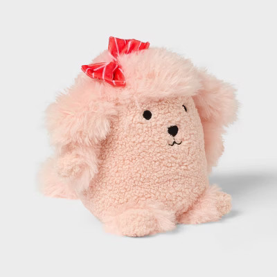 Poodle Kids' Mini Weighted Plush Throw Pillow Pink - Pillowfort™ | Target