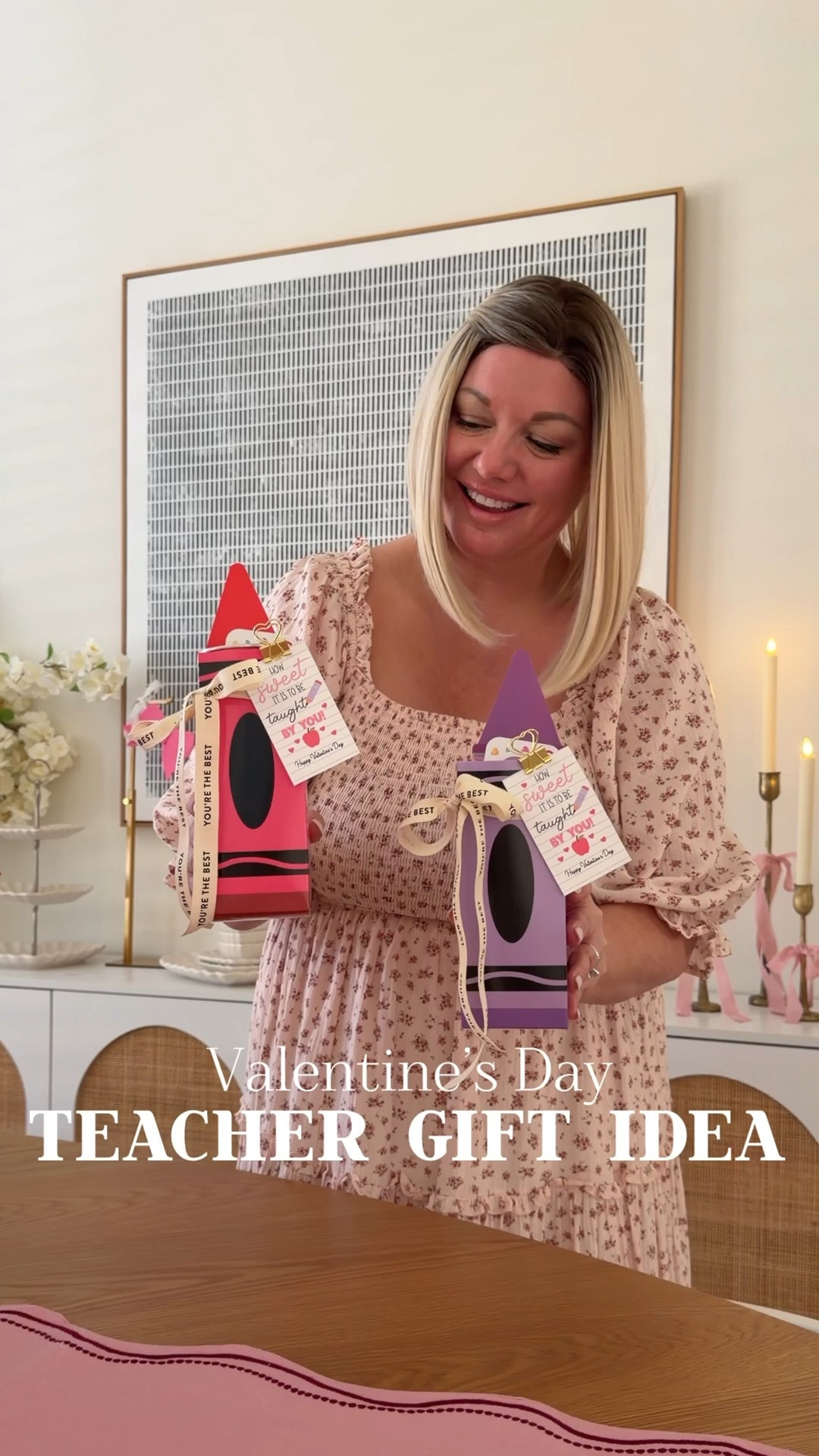 Valentine’s Day Teacher Gift Idea 🖍️ 