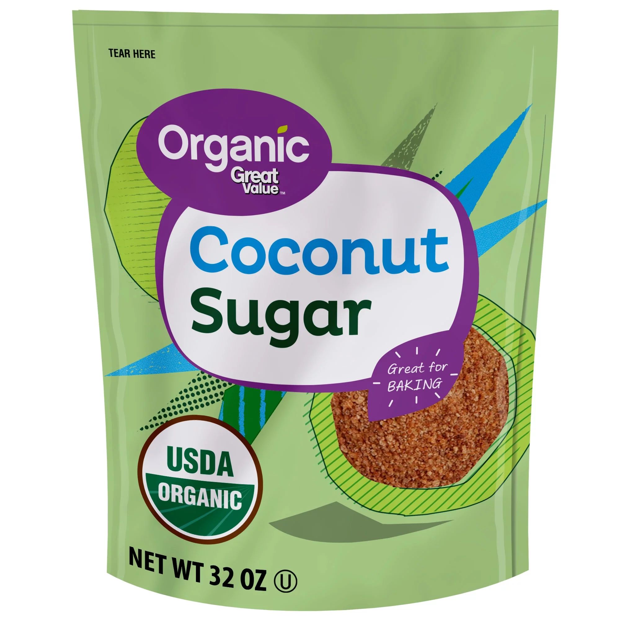 Great Value Organic Coconut Sugar, 32 oz | Walmart (US)