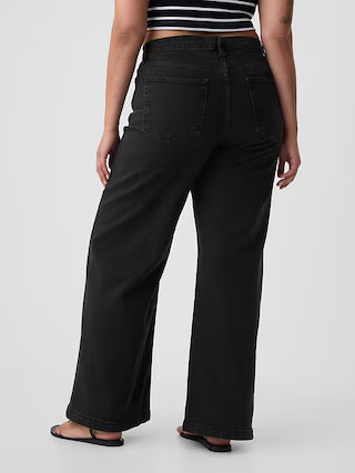 High Rise Stride Wide-Leg Jeans | Gap (US)