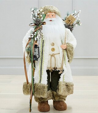 Southern Living Evergreen Collection Large Woodsy Rustic Santa Figurine | Dillard's | Dillard's