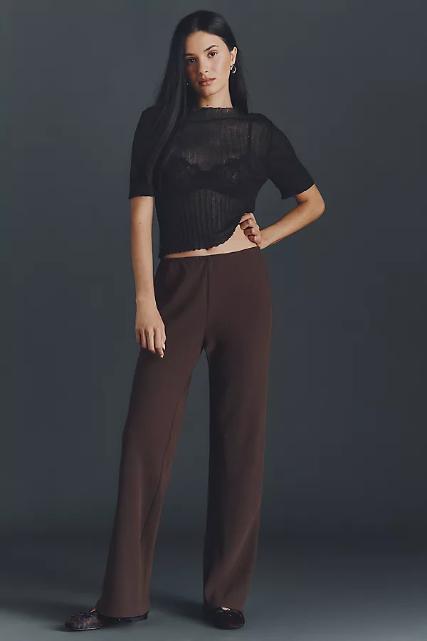 Gale Mid-Rise Bias Pants | Anthropologie (US)