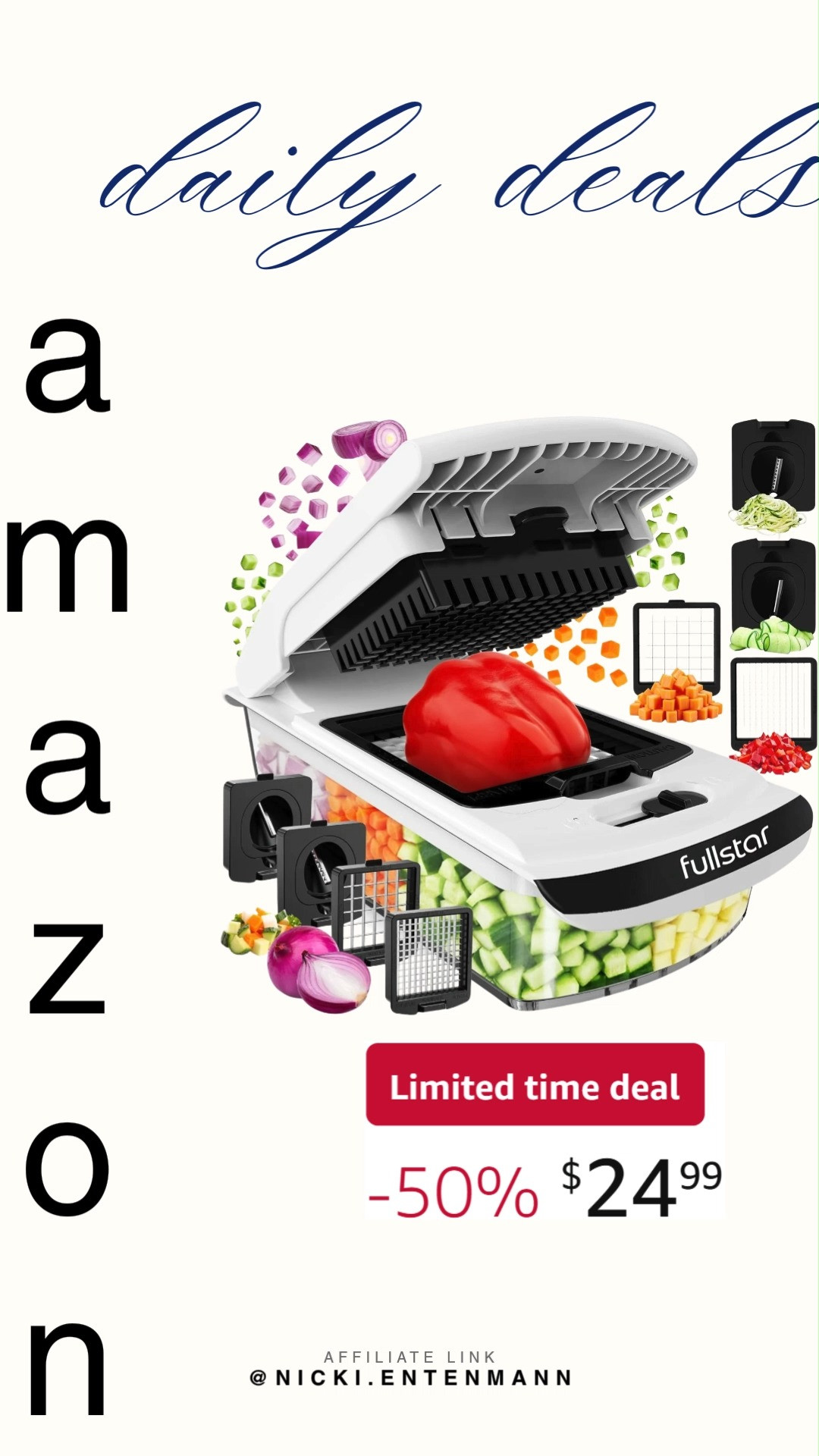 Fullstar The Original Pro Chopper turns meal prep into a breeze with quick cuts, easy cleanup, and kitchen fun that keeps cooking creative and stress free. 🥕🔪✨  

#Fullstar #ProChopper #kitchenappliances #mealprep #cookware #homecooking #easyrecipes #kitchenfinds #foodie #cookingtools 

 #LTKfoodie #LTKHome #LTKSaleAlert