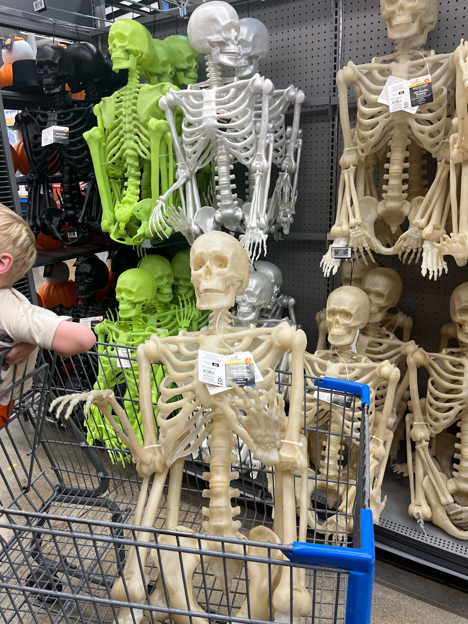 Skeleton secured for the front porch! He has twinkle lights inside!🤩

#LTKFamily #LTKHome #LTKSeasonal