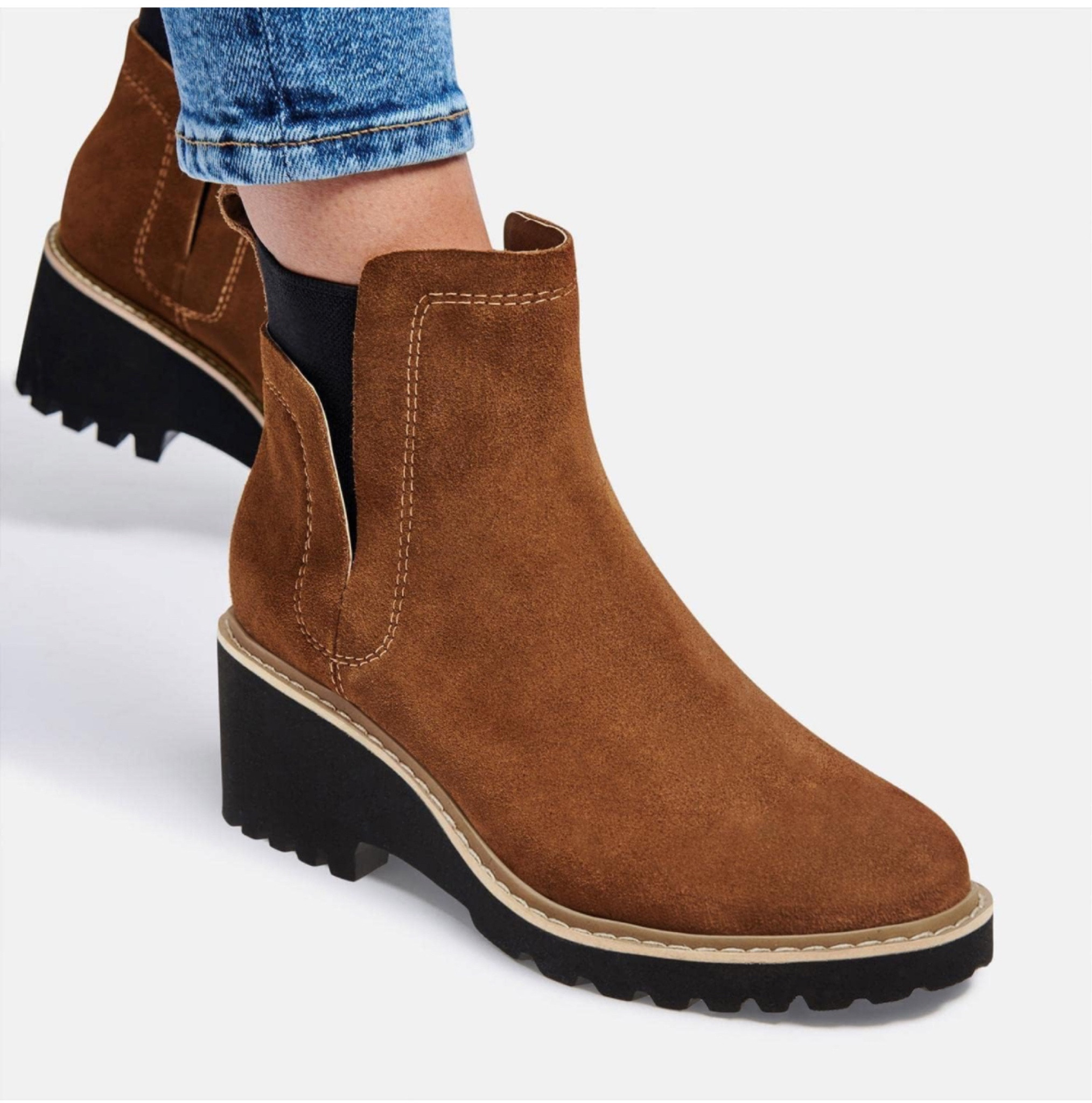 Trish Lucia Womens Platform Lug Sole Chelsea Boots Ankle High Chunky Block Heel Non-Slip Suede Leather Slip on Combat Fashion Booties

#LTKbeauty #LTKtravel #LTKfindsunder100