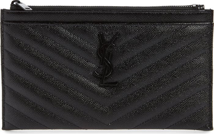 Monogramme Quilted Calfskin Zip Pouch | Nordstrom