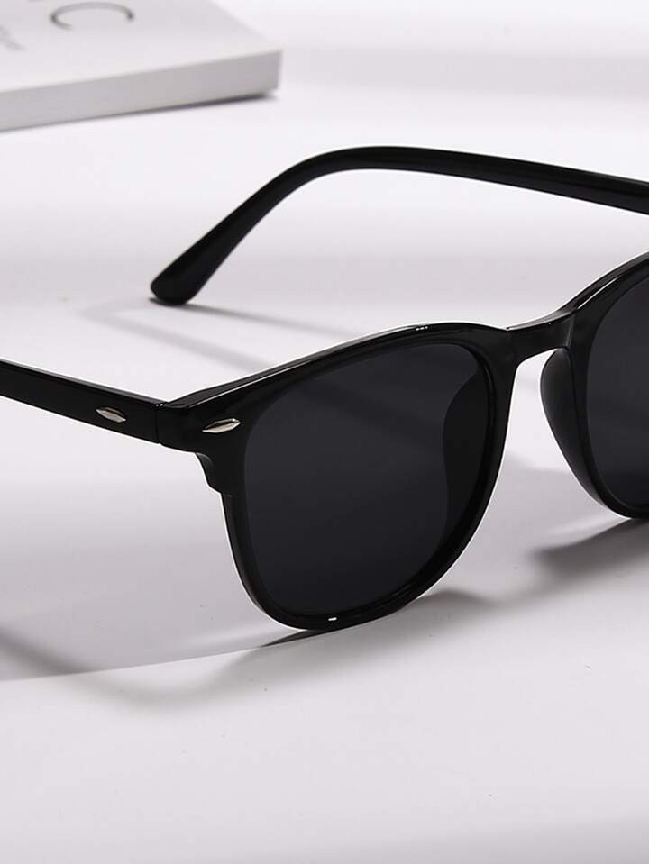 1 par Gafas de moda minimalista negro de moda sombras | SHEIN