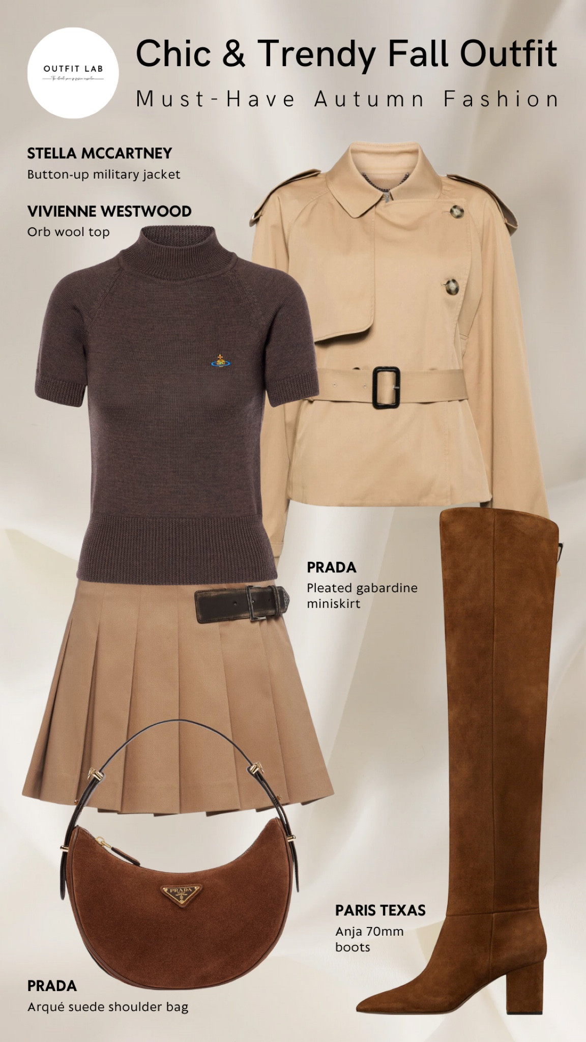 Chic & Trendy Fall Outfit: Must-Have Autumn Fashion – Shop Now!

Embrace fall fashion with this chic and trendy outfit. Featuring a stylish Stella McCartney jacket layered over a Vivienne Westwood top for a modern, edgy look. Pair it with a sleek Prada miniskirt and matching bag, and complete the ensemble with statement Paris boots. Perfect for staying on-trend this autumn, this outfit combines style and comfort for any fall occasion. Shop now to elevate your fall wardrobe!

#LTKStyleTip #LTKFallSale #LTKSeasonal