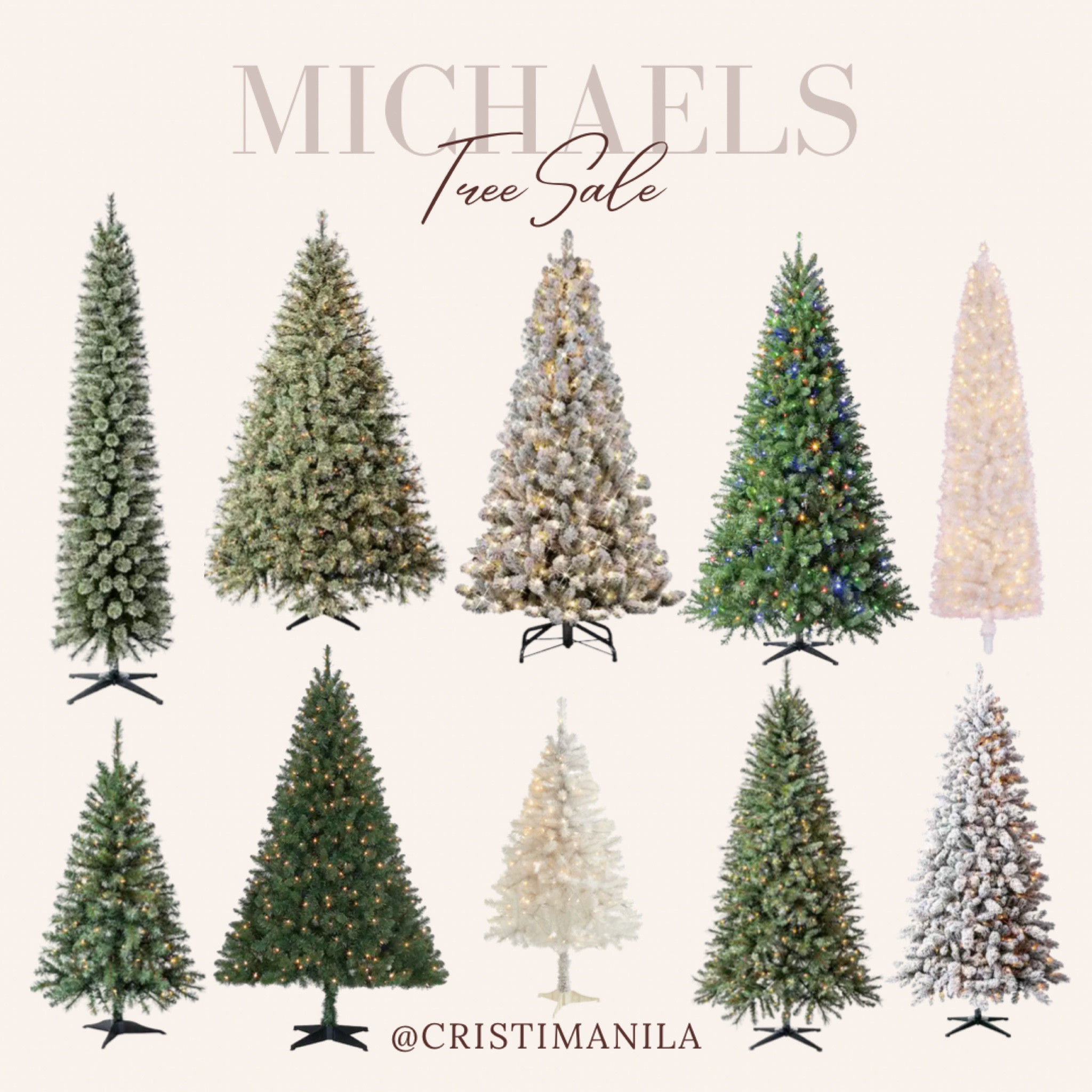 Michael's is having a big tree sale! There's an option for everyone's style! Run & grab these trees before they sell out! I can't wait to see them in your home. I have the flocked pre lit pencil tree in our house & I'm going to buy the 4ft trees to put in our house too! 😍🎄
#christmastree #christmassale #christmastreessale #christmasdecor #holidaydecor #salealert

#LTKHoliday #LTKsalealert #LTKSeasonal