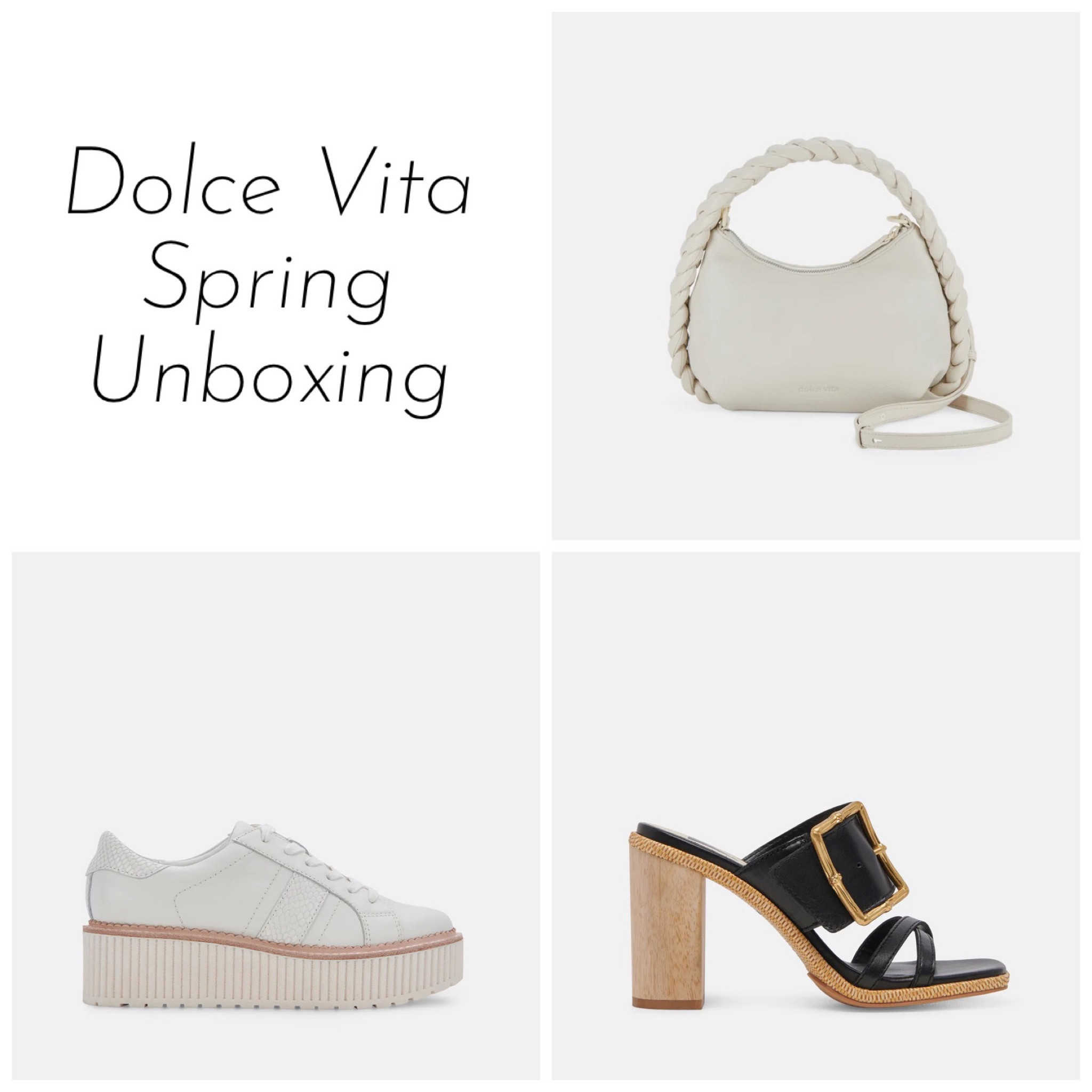 Dolce Vita Spring Unboxing 
-
Pippa Crossbody Bag in Ivory 
Onnie Heels in Black
Tiger Platform Sneakers 


#LTKitbag #LTKshoecrush