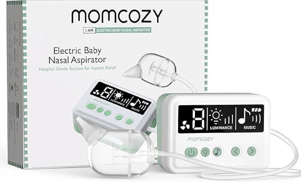 Momcozy Nasal Aspirator for Baby, 【Hospital-Grade】 70 KPa Strong Suction & 9 Suction Levels N... | Amazon (US)