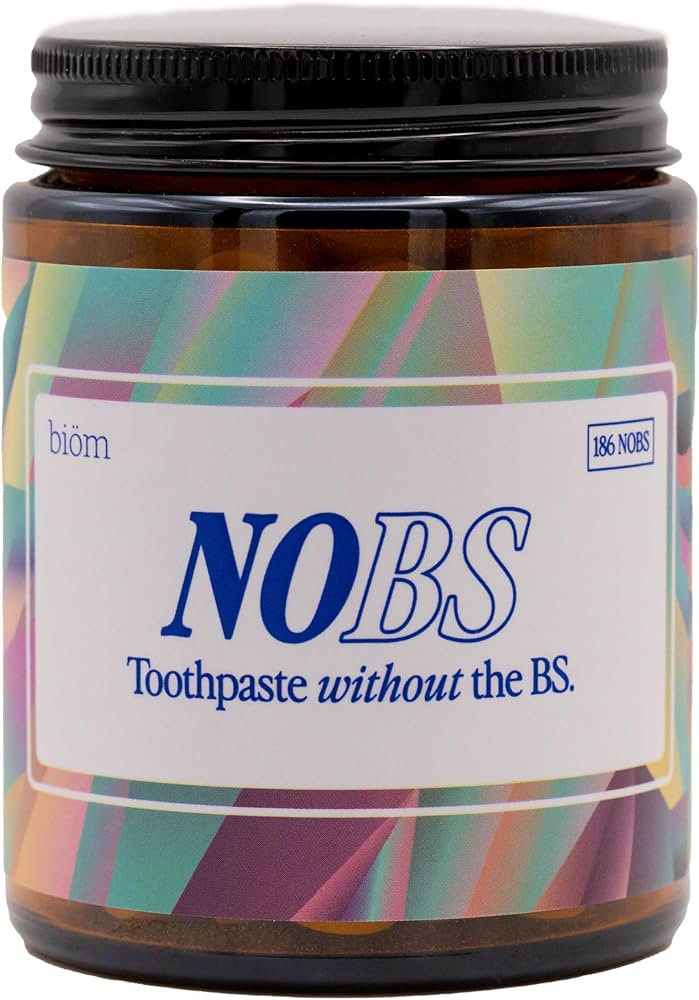 NOBS (No Bad Stuff) Toothpaste Tablets - Nano Hydroxyapatite, Fluoride & Plastic Free, Eco & Trav... | Amazon (US)