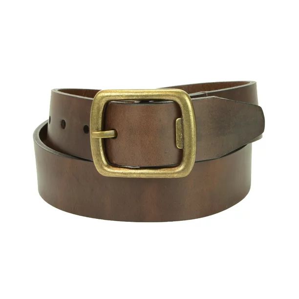 Chestnut Brown Belt with Brass Bottle Opener Buckle - Walmart.com | Walmart (US)