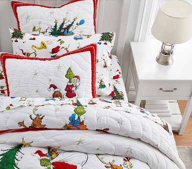 Dr. Seuss's The Grinch™ Quilt & Shams | Pottery Barn Kids