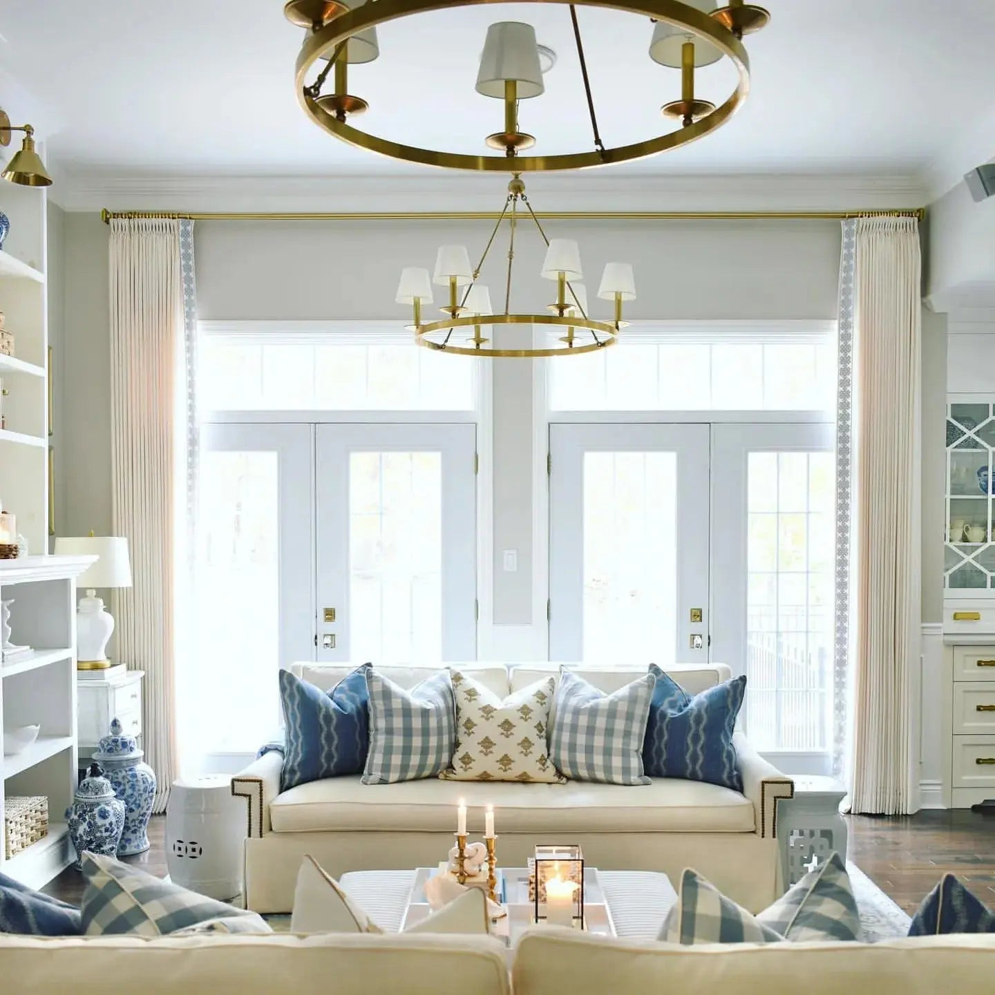 Jawara Luxury Linen Cotton Curtains with Border Trim (Sold per Pair) | TWOPAGES