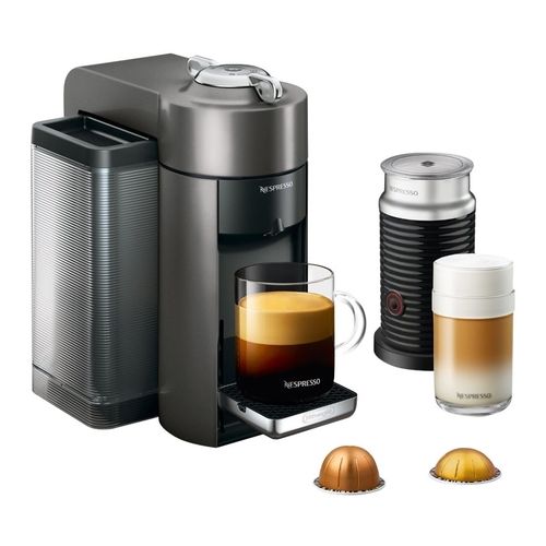 Nespresso - DeLonghi VertuoLine Evoluo Coffee Maker and Espresso Machine with Aeroccino Milk Frother | Best Buy U.S.