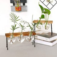 3-Heart Glass & Wood Plant Propagation Stand | Valentine's Day, Birthday, Mother's, Teacher Thank Yo | Etsy (US)