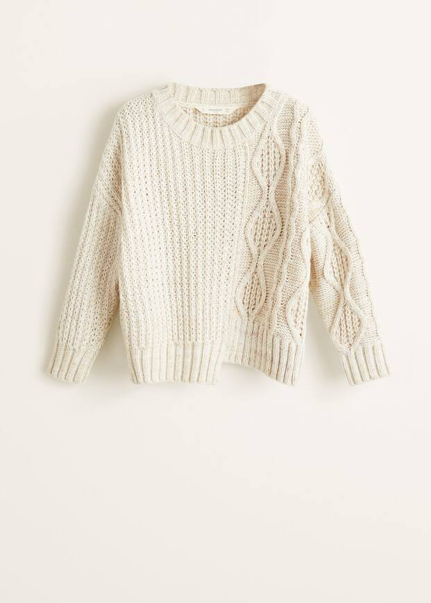 Metal thread sweater - Girls | MANGO (US)
