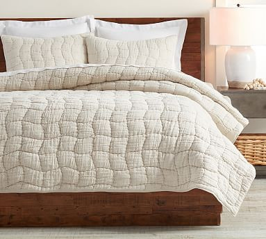 Cloud Linen Handcrafted Quilt & Shams | Pottery Barn (US)
