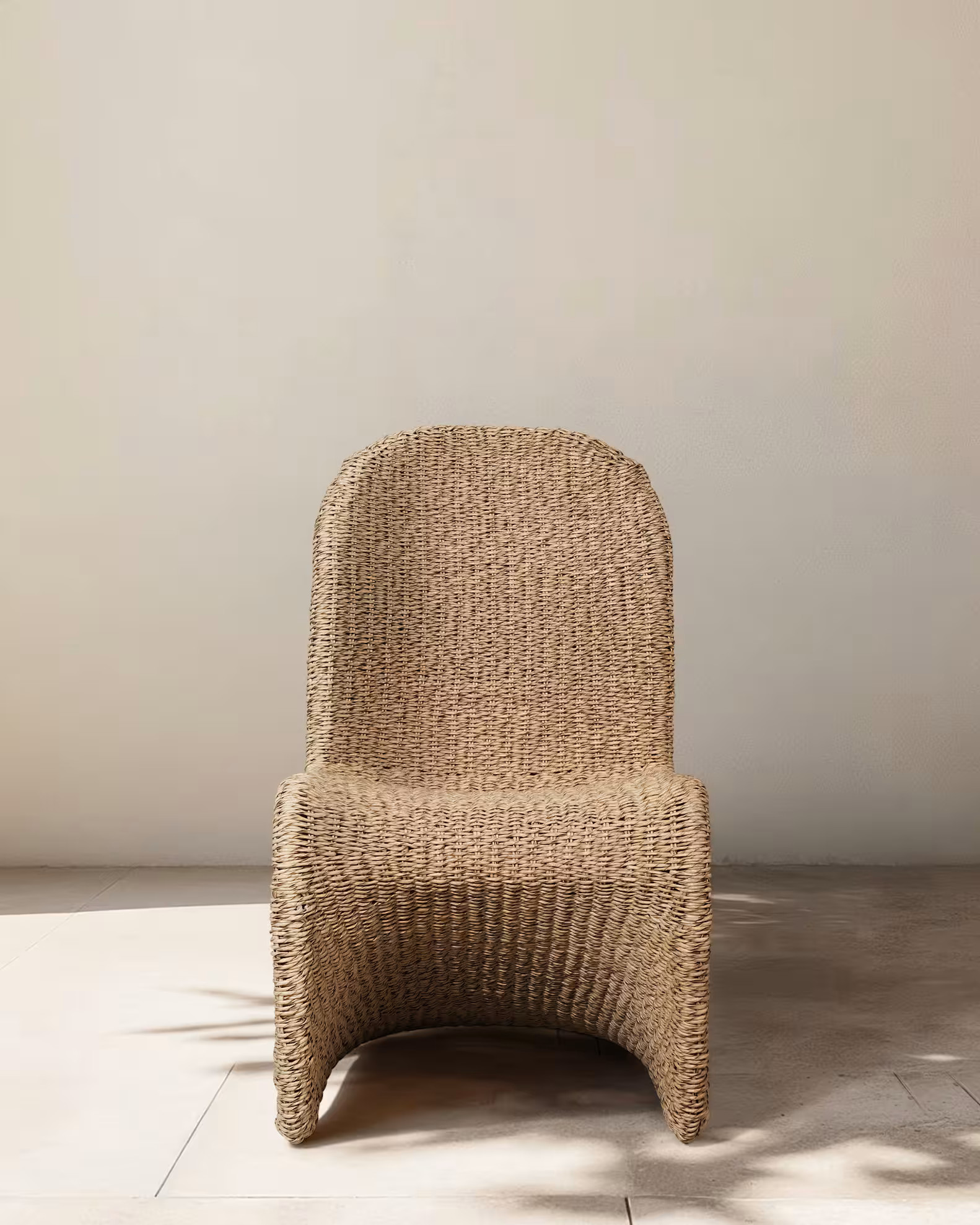 Curved All-Weather Wicker Indoor/Outdoor Dining Chair | Quince