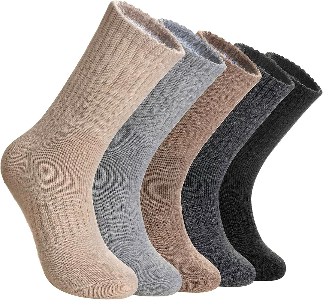 DoSmart Womens Merino Wool Hiking Socks Thermal Warm Walking Boot Winter Crew Cushion Work Socks ... | Amazon (US)