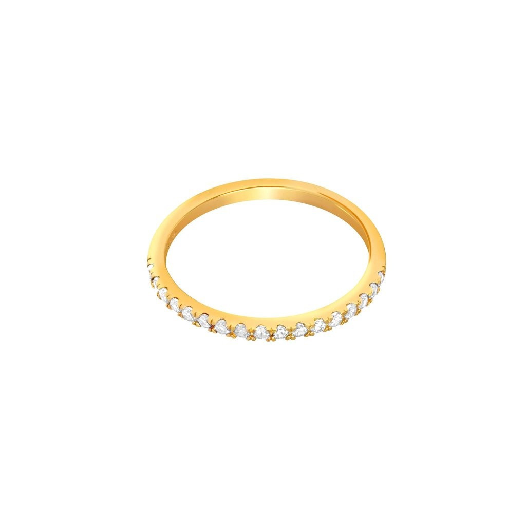 Iridescent Crystal Ring in Gold | Astrid and Miyu