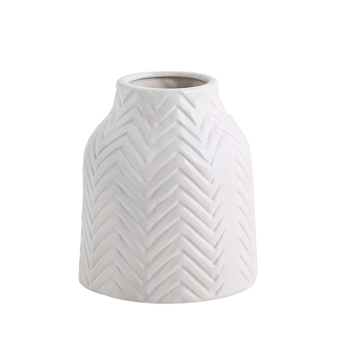 Ceramic Vases,White Ceramic Vase,Vase Pottery Vase Handmade Cute Flower Vase for Home Decor (Small) | Amazon (US)