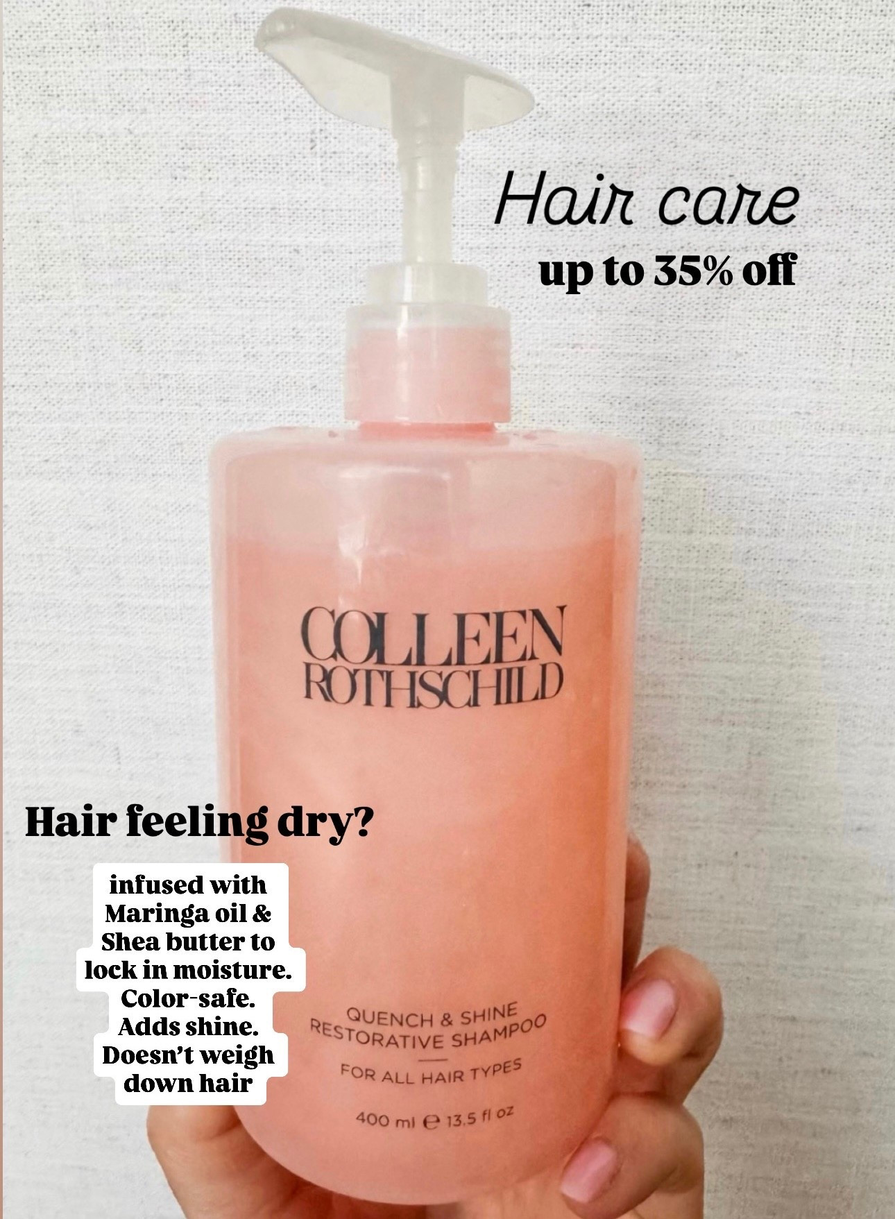 SO good!!! We use this shampoo & conditioner. Linking a couple more top used hair care items. 
Up to 35% off 
@colleenrothschild #crpartner 

#LTKgrwm #LTKBeauty #LTKmomlife