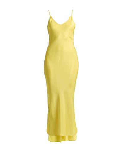 Andrea Ya' Aqov Woman Maxi dress Yellow Size M Acetate, Silk | YOOX (US)