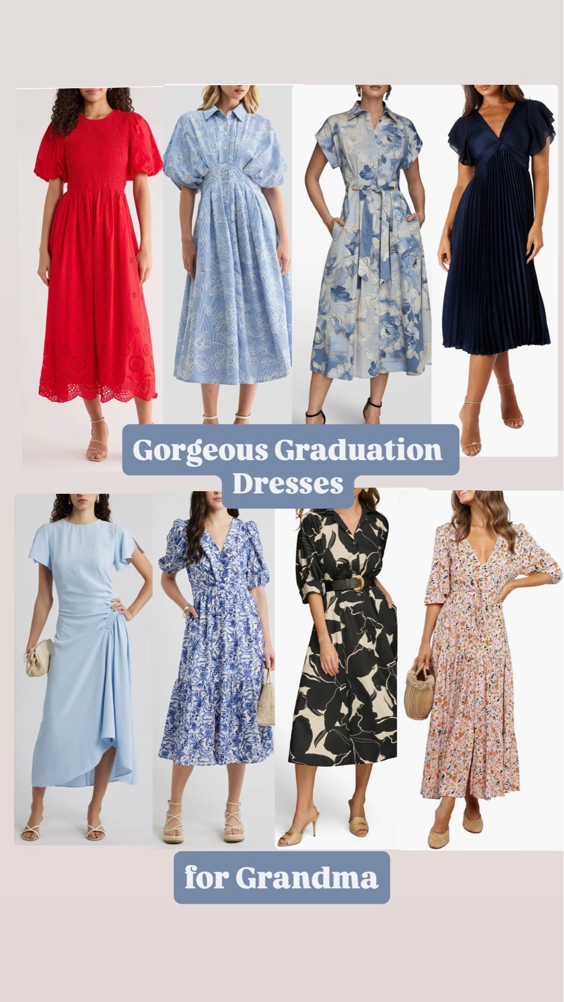 #Nordstrom graduation dresses for mom or grandma. Feminine, sophisticated and gorgeous! #graduationdress #summerdress

#LTKOver40 #LTKPetite