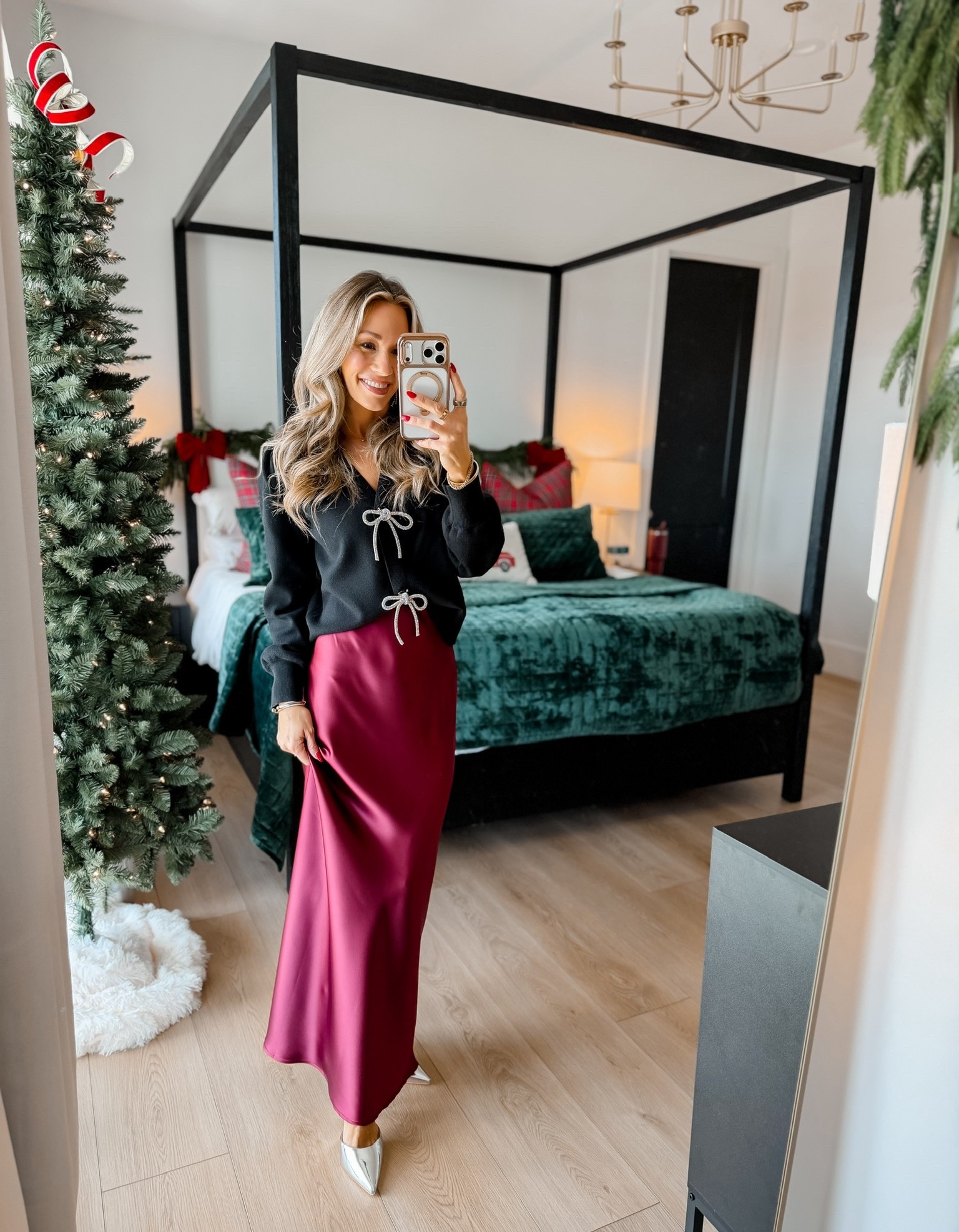 Amazon holiday party outfit! // I’m 5’3 for reference wearing a small sweater, xs skirt, & shoes run tts.

#LTKootd #LTKSeasonal #LTKHoliday