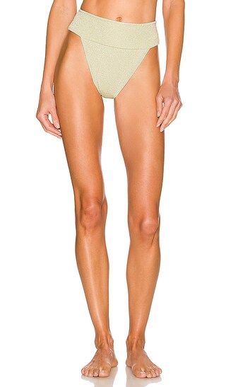 Tamarindo Bikini Bottom in Jade Sparkle | Revolve Clothing (Global)