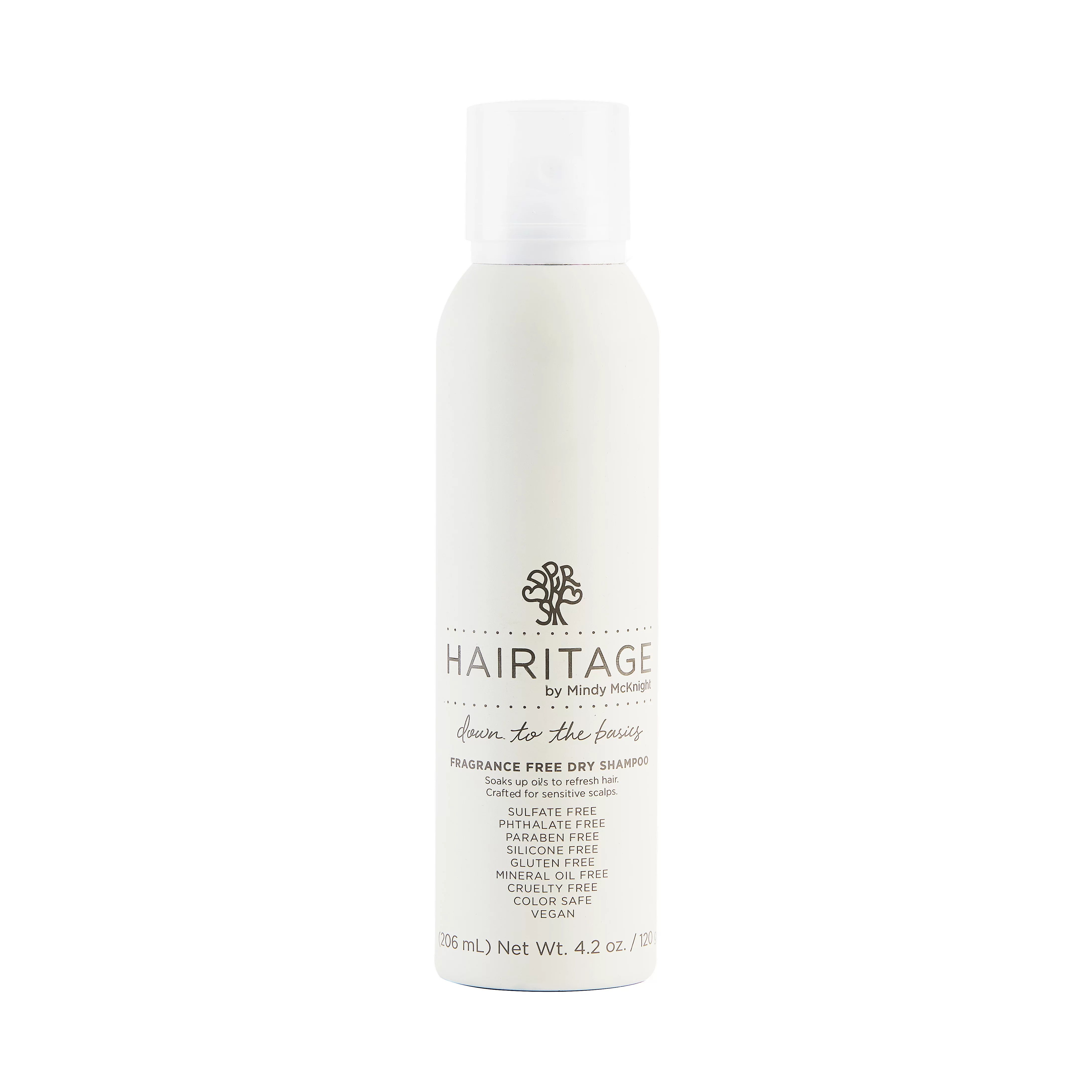 Hairitage Down to Basics Dry Shampoo Spray with Rice Protein & Rice Starch | Fragrance Free | Hai... | Walmart (US)