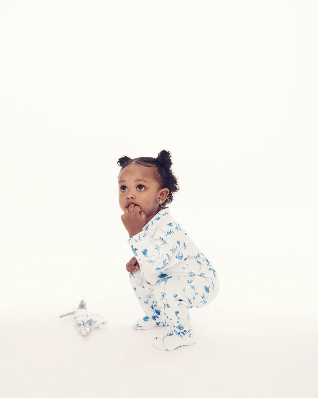 The Footie Pajama - Blue Botanical | Hill House Home US