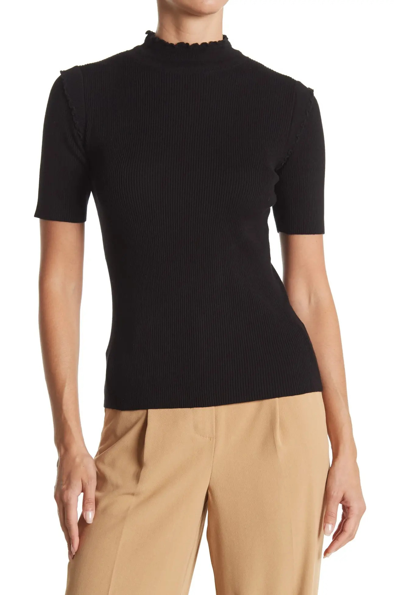 Laundry By Shelli Segal | Ribbed Mock Neck Top | Nordstrom Rack | Nordstrom Rack