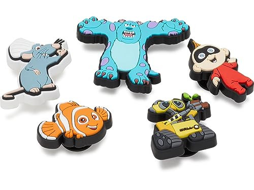 Crocs® Jibbitz Charms – Mixed Characters for Kids Shoes – Synthetic Material – Easy Attachment – Post Closure Disneys Pixar 5-Pack One Size One Size | Amazon (US)