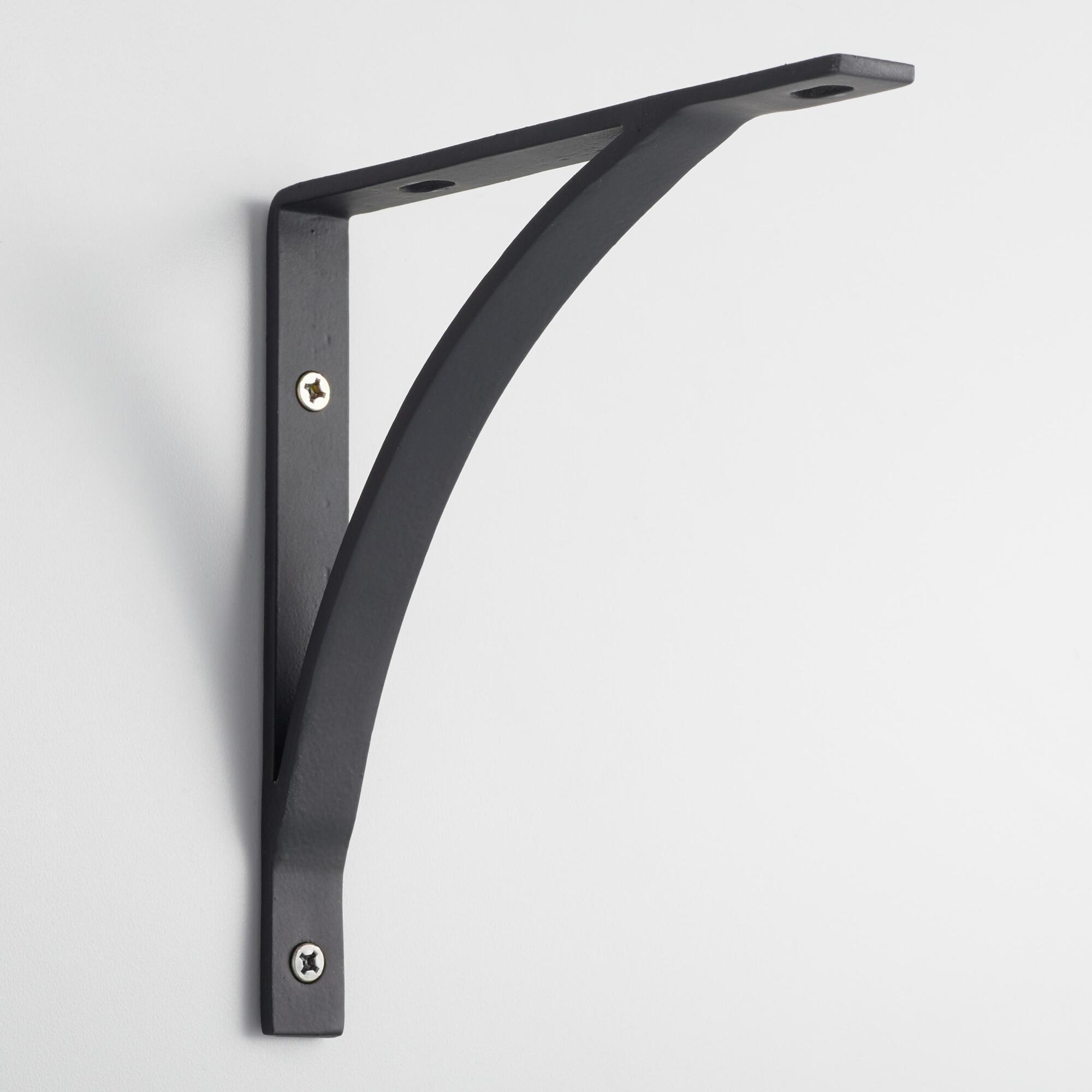 Black Metal Mix & Match Shelf Brackets Set of 2 by World Market | World Market