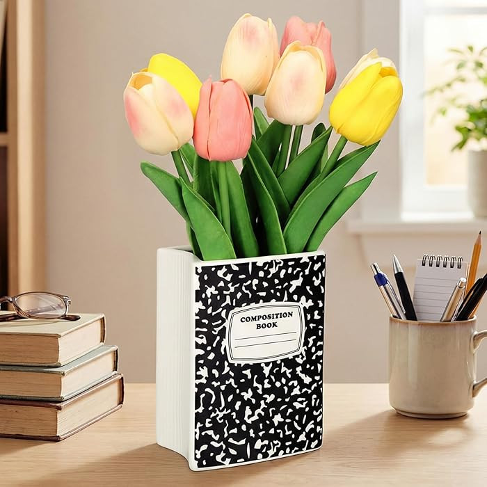 Yungyan Teacher Week Appreciation Gifts Composition Book Ceramic Vase Graduation Thank You Teache... | Amazon (US)
