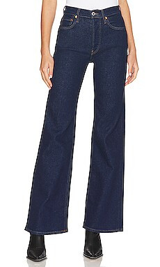 RE/DONE Originals 70's Ultra High Rise Wide Leg in Rigid Like from Revolve.com | Revolve Clothing (Global)