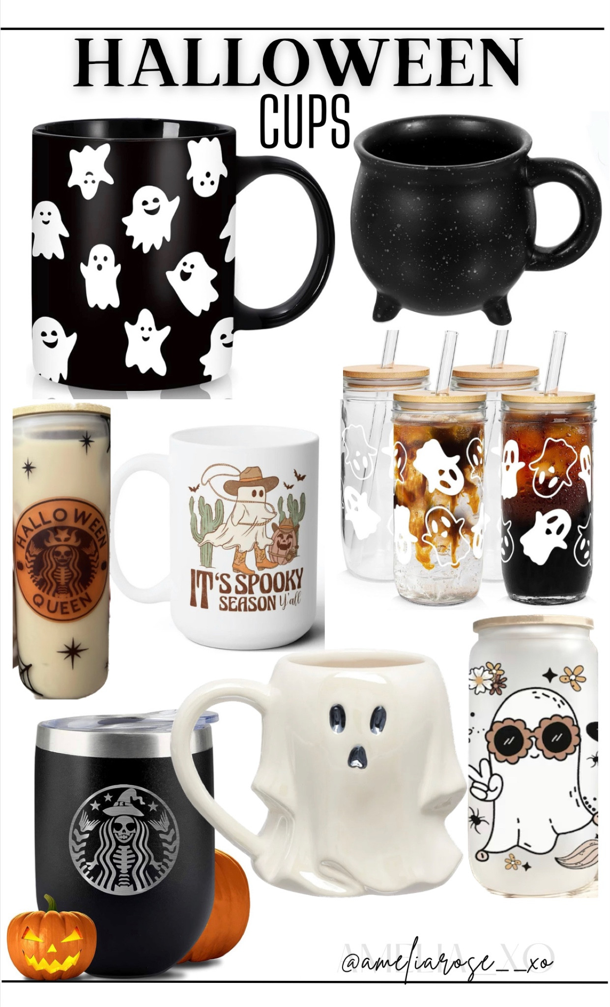 Halloween cups | Halloween coffee mugs | Halloween tumblers
Also linking a cute witch hat, bat rug, and a few graphic sweatshirts 👻 

#LTKfamily #LTKhome #LTKSeasonal