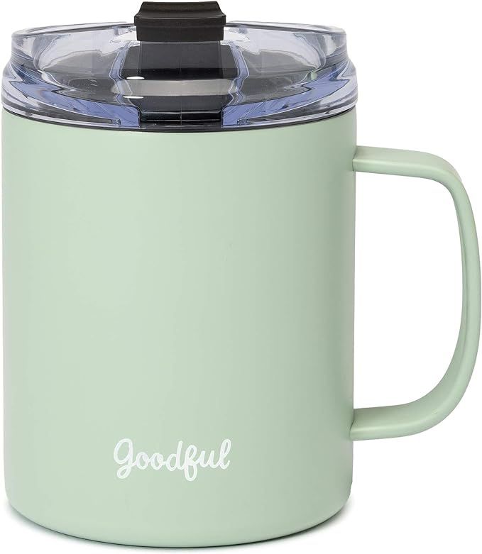Goodful Stainless Steel Insulated Double Wall Vacuum Sealed Coffee Mug with Leak Proof Lid, Trave... | Amazon (US)