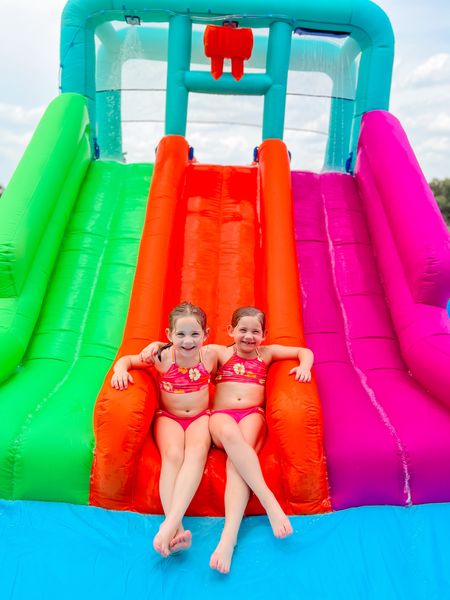 Summer fun with this inflatable triple water slide! 💦 Great price, great quality! 

#LTKKids #LTKFamily #LTKSeasonal