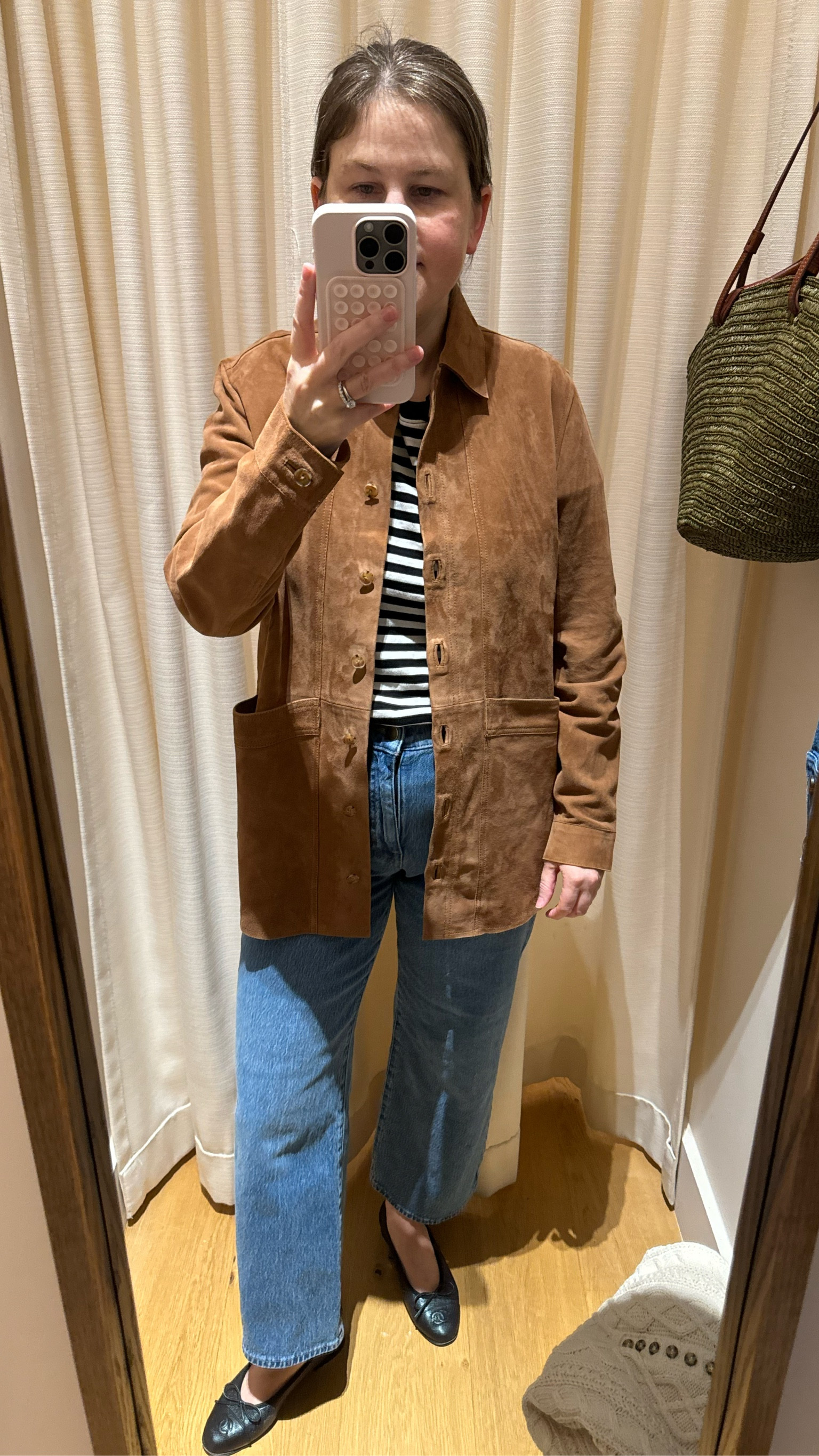 This beautiful suede jacket is back in stock. I’m wearing size XS. Go down one size!

#LTKWorkwear #LTKSeasonal #LTKStyleTip