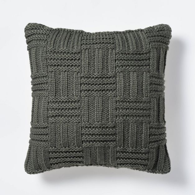 Basket Weave Knit Throw Pillow - Threshold™ designed with Studio McGee | Target