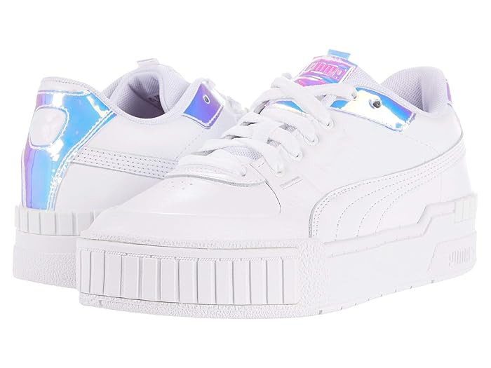 PUMA Cali Sport Glow (Puma White/Purple Heather) Women's Shoes | Zappos