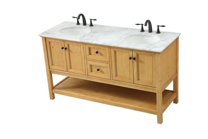 Elegant Lighting Hingham 60" Double Bathroom Vanity Set | Perigold | Wayfair North America