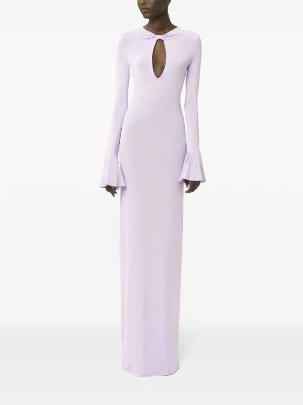 Nina Ricci Twisted Jersey Maxi Dress - Farfetch | Farfetch Global